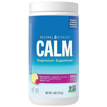 Natural Vitality Calm Magnesium Powder, Raspberry Lemon 113g- Lillys Pharmacy and Health Store