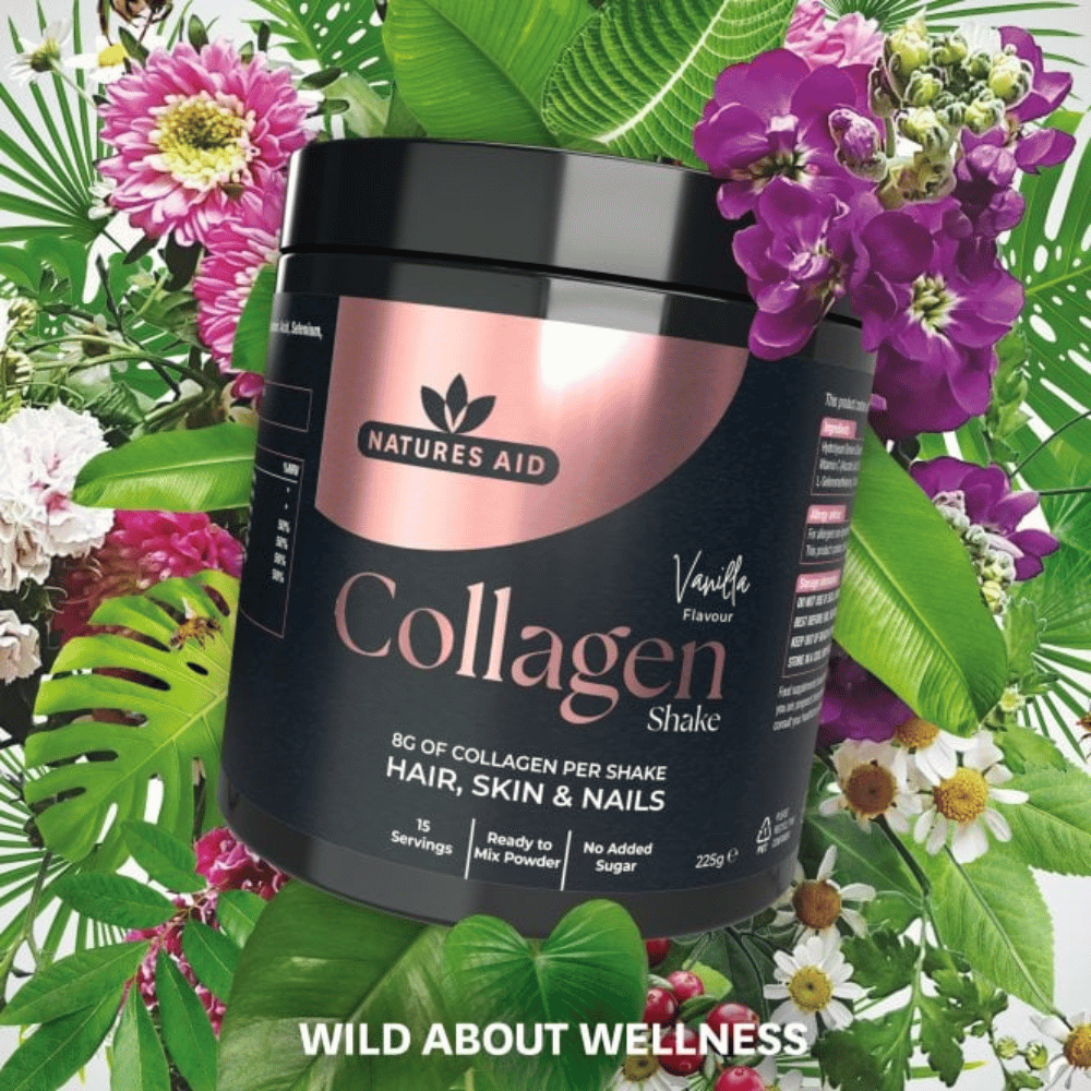 Natures Aid Collagen Shake - Vanilla 225g- Lillys Pharmacy and Health Store