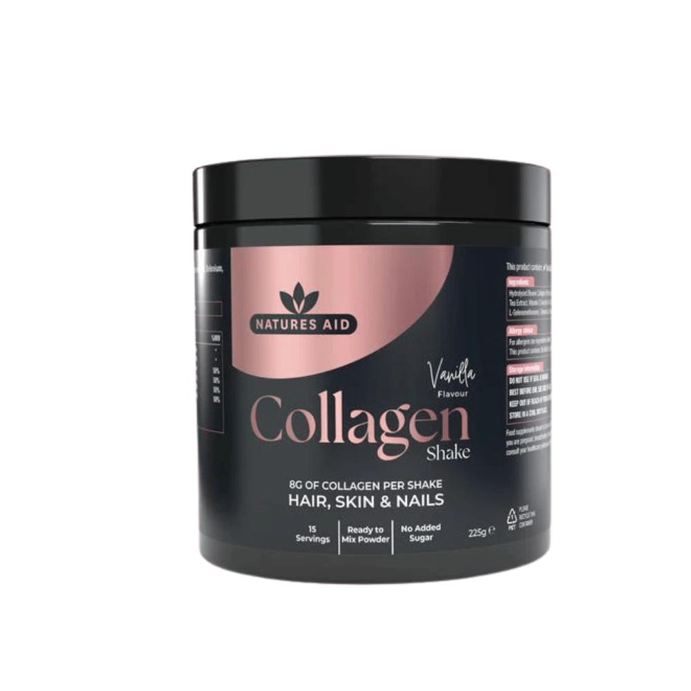 Natures Aid Collagen Shake - Vanilla 225g- Lillys Pharmacy and Health Store