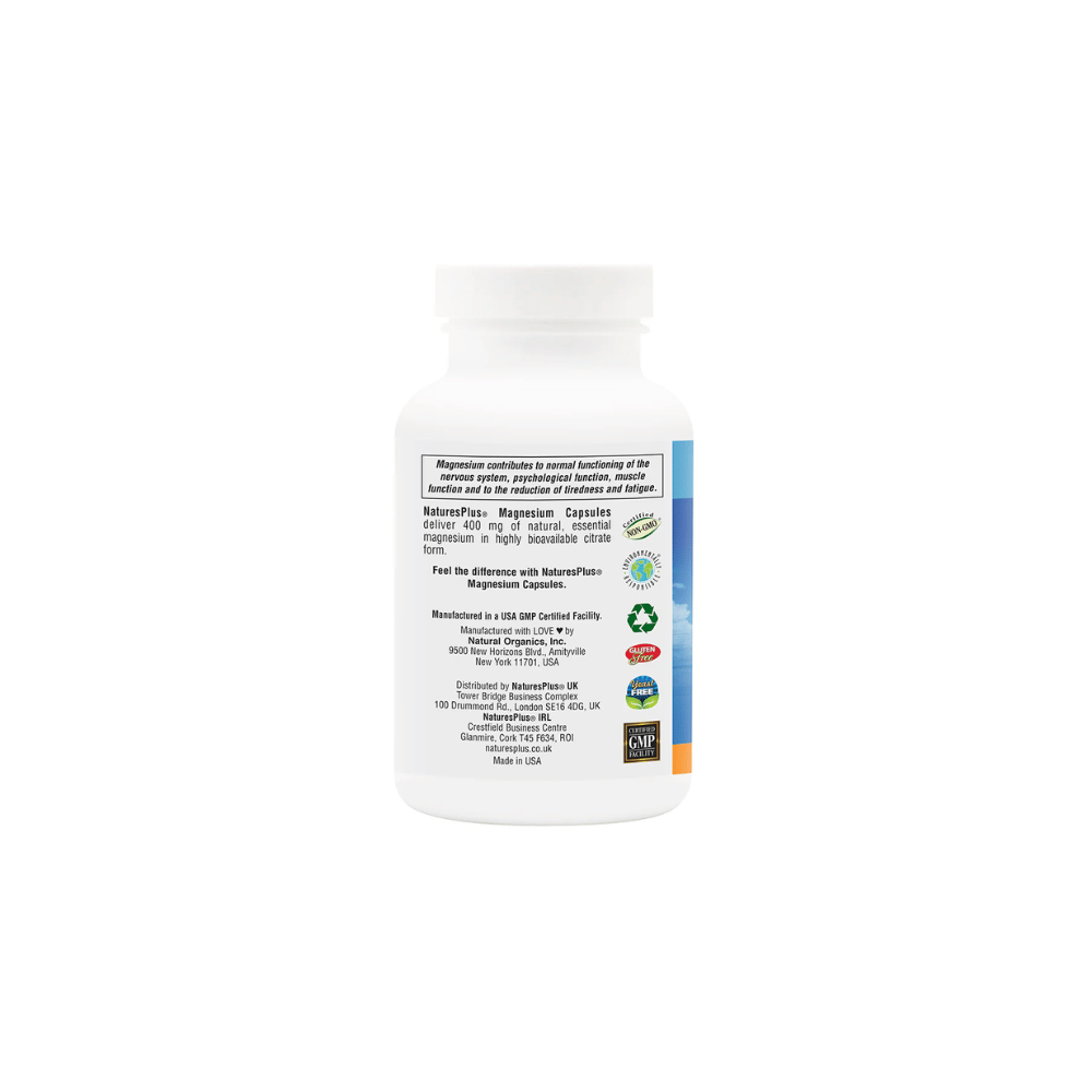 NaturesPlus Magnesium Capsules 120's- Lillys Pharmacy and Health Store