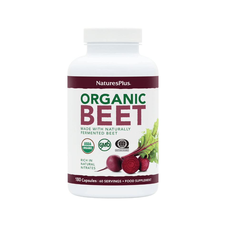 NaturesPlus Organic Beet Capsules 180's- Lillys Pharmacy and Health Store