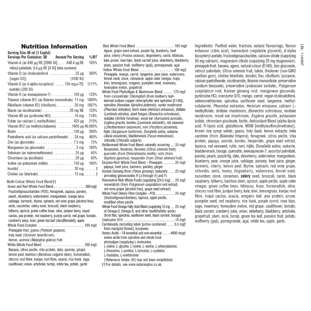 NaturesPlus Source of Life GOLD Multivitamin Liquid 240ml- Lillys Pharmacy and Health Store