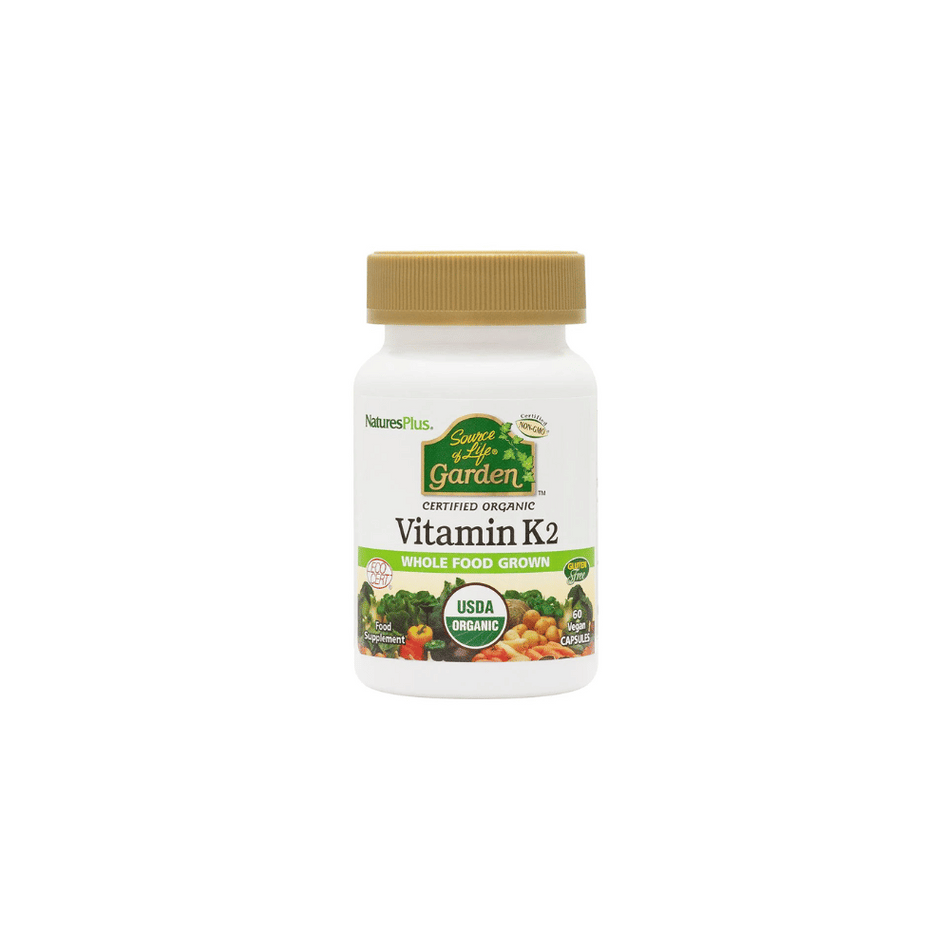 NaturesPlus Source of Life® Garden Vitamin K2 120 mcg Capsules 60's- Lillys Pharmacy and Health Store