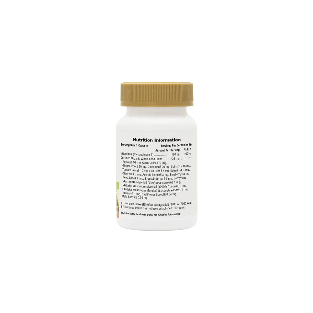 NaturesPlus Source of Life® Garden Vitamin K2 120 mcg Capsules 60's- Lillys Pharmacy and Health Store