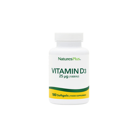 NaturesPlus Vitamin D3 1000 IU Softgels 180's- Lillys Pharmacy and Health Store