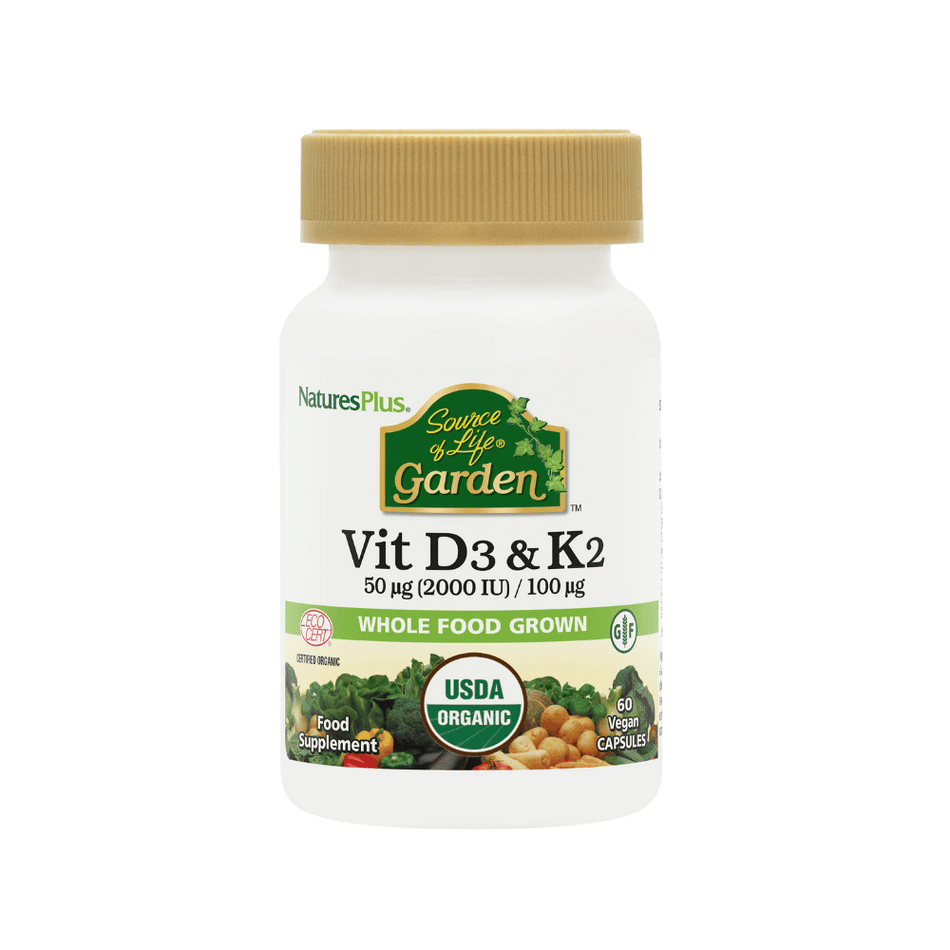 NaturesPlus Vitamin D3 2000IU with K2 100mcg Tablets 60's- Lillys Pharmacy and Health Store