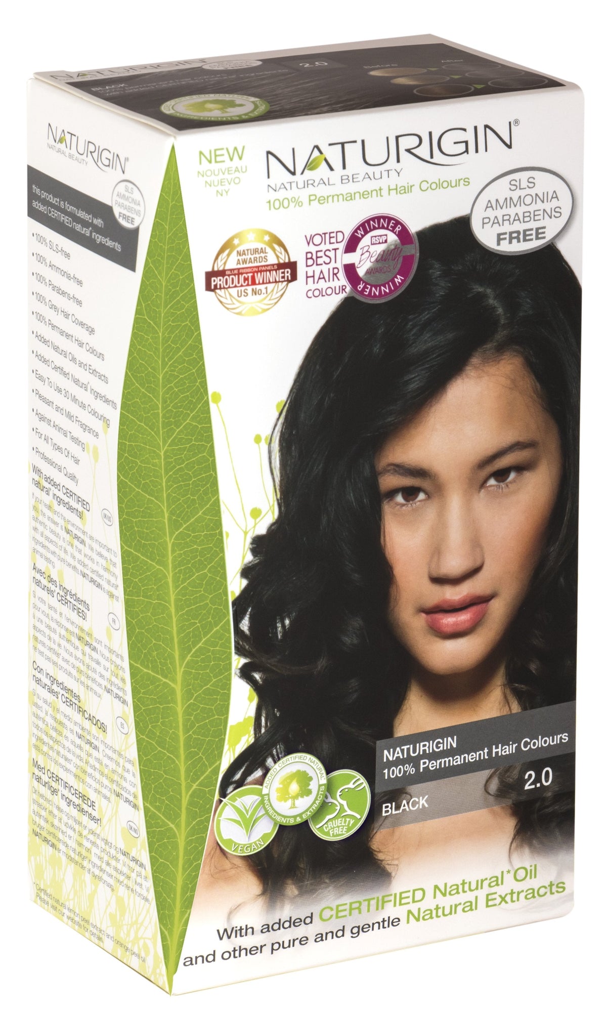 Naturigin - 2.0 Black (Permanent Hair Colour)- Lillys Pharmacy and Health Store