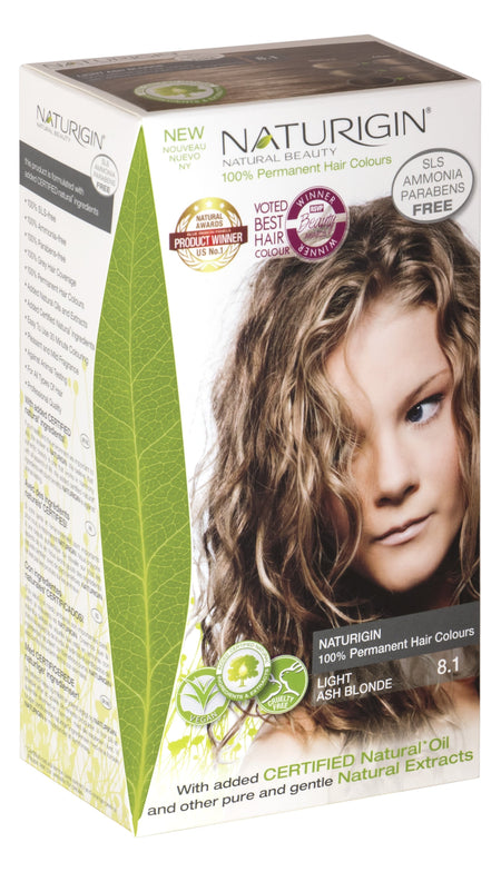 Naturigin - 8.1 Light Ash Blonde (Permanent Hair Colour)- Lillys Pharmacy and Health Store