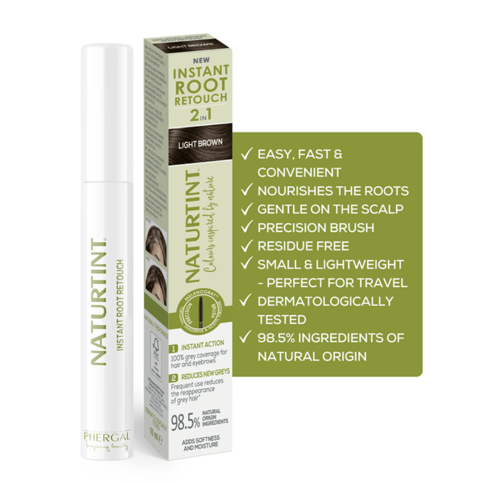 Naturtint Instant Root Retouch 2in1 Light Brown 10ml- Lillys Pharmacy and Health Store