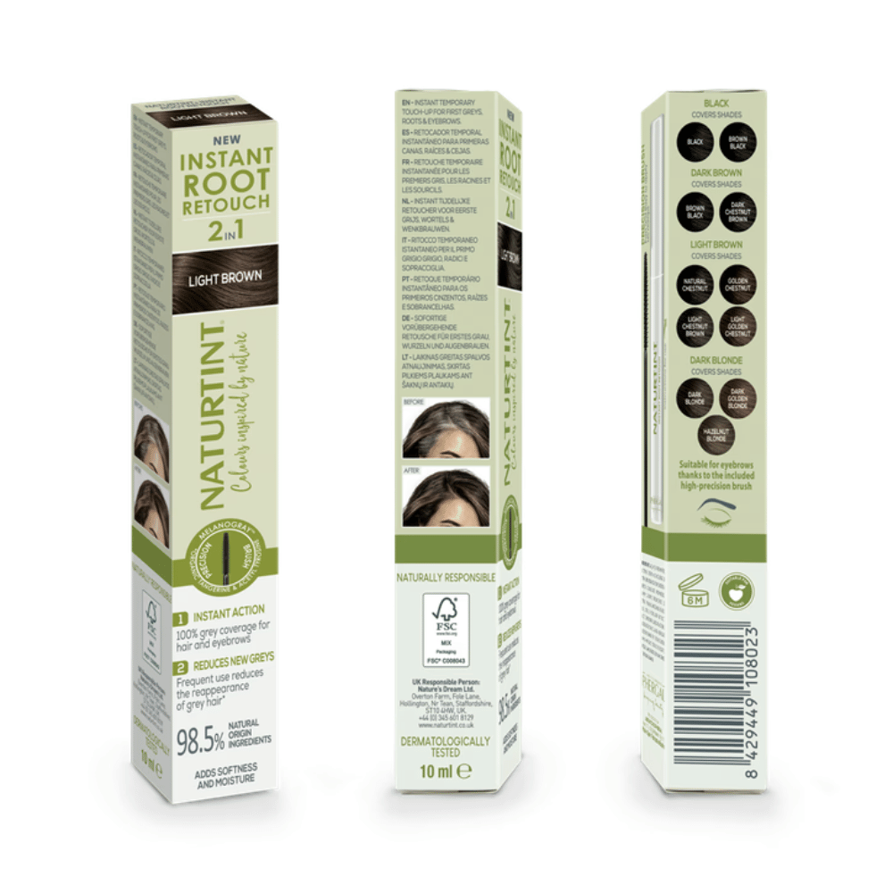 Naturtint Instant Root Retouch 2in1 Light Brown 10ml- Lillys Pharmacy and Health Store