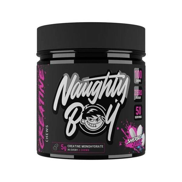Naughty Boy Creatine Chews, Sherbet Fizz - 100 chews - Lilly’s Pharmacy & Health Store