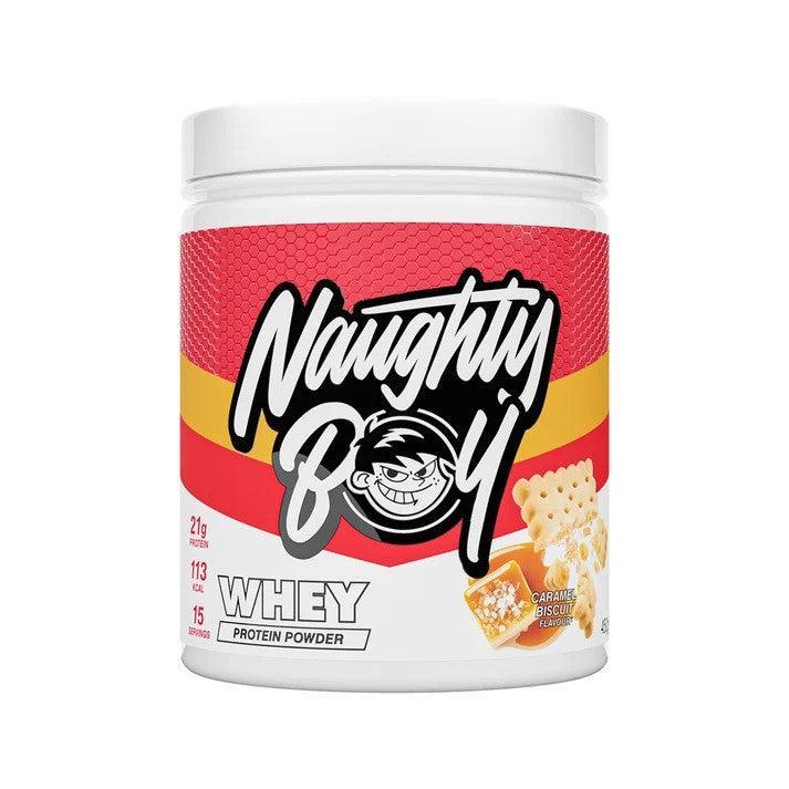 Naughty Boy Whey Protein, Caramel Biscuit - 450g - Lilly’s Pharmacy & Health Store
