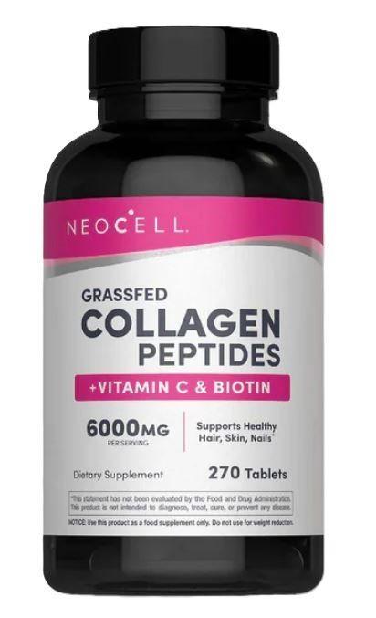 NeoCell Grassfed Collagen Peptides + Vitamin C & Biotin 270 tablets- Lillys Pharmacy and Health Store
