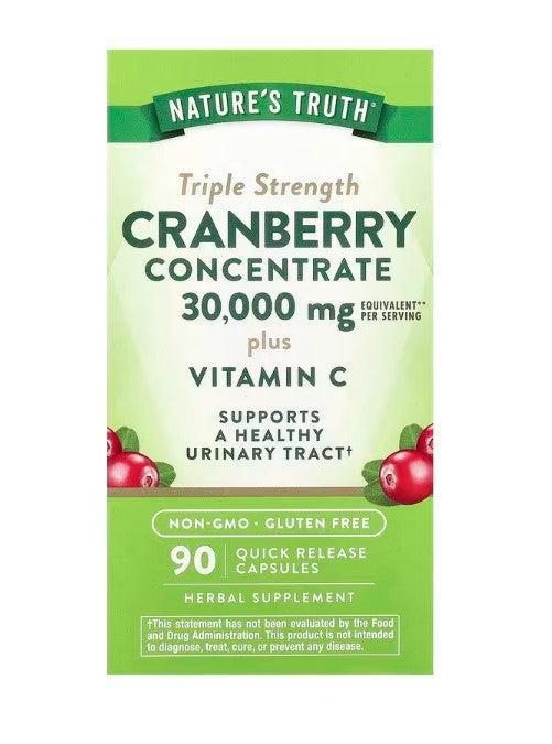 NeoCell Nature's Truth Tripple Strength Cranberry Concentrate plus Vitamin C 90 caps- Lillys Pharmacy and Health Store