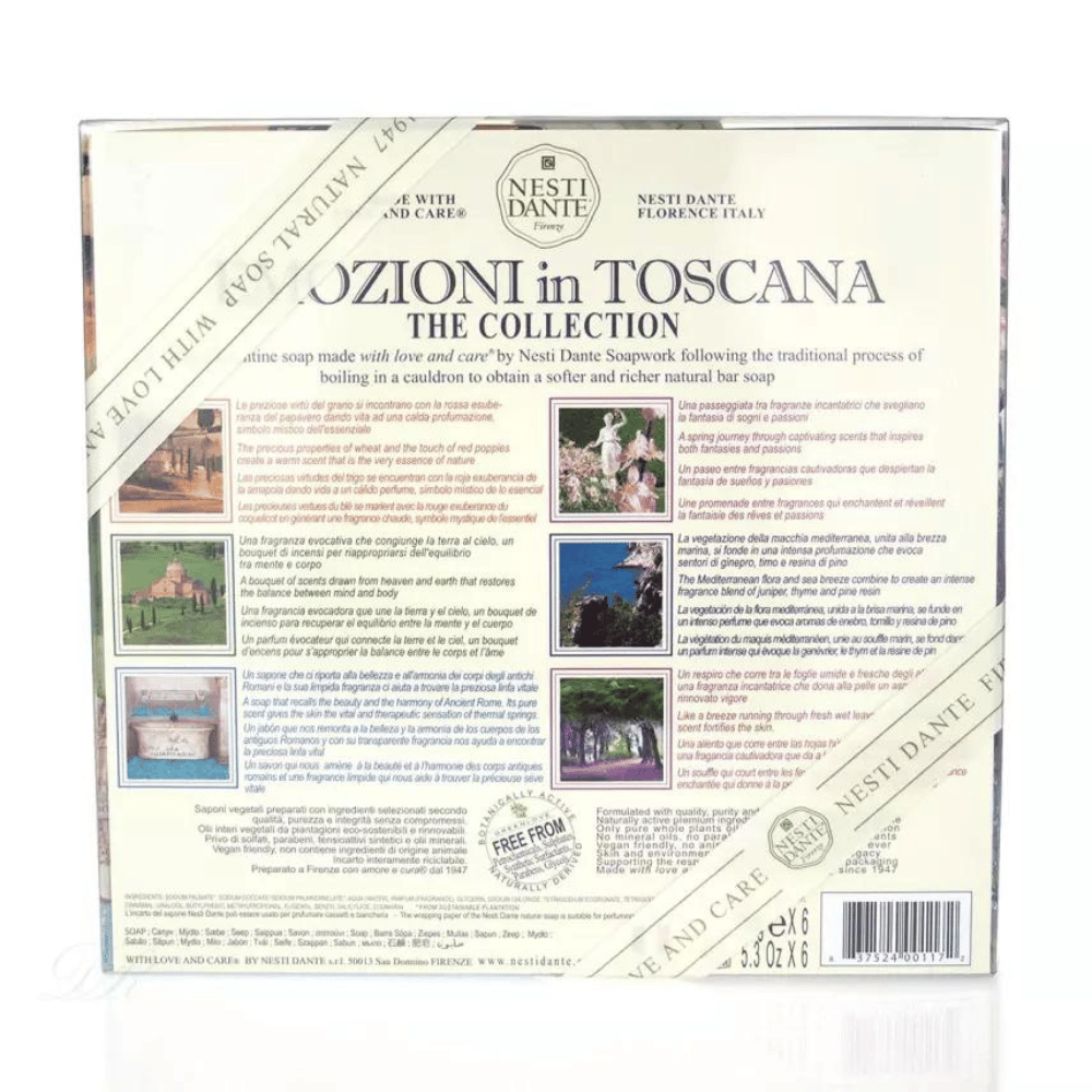 Nesti Dante Emozioni In Toscana Soap Gift Set 6x150g Back