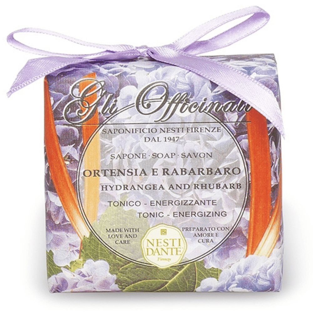 Nesti Dante "GLI OFFICINALI "Hydrangea & Rhubarb 200gm Soap