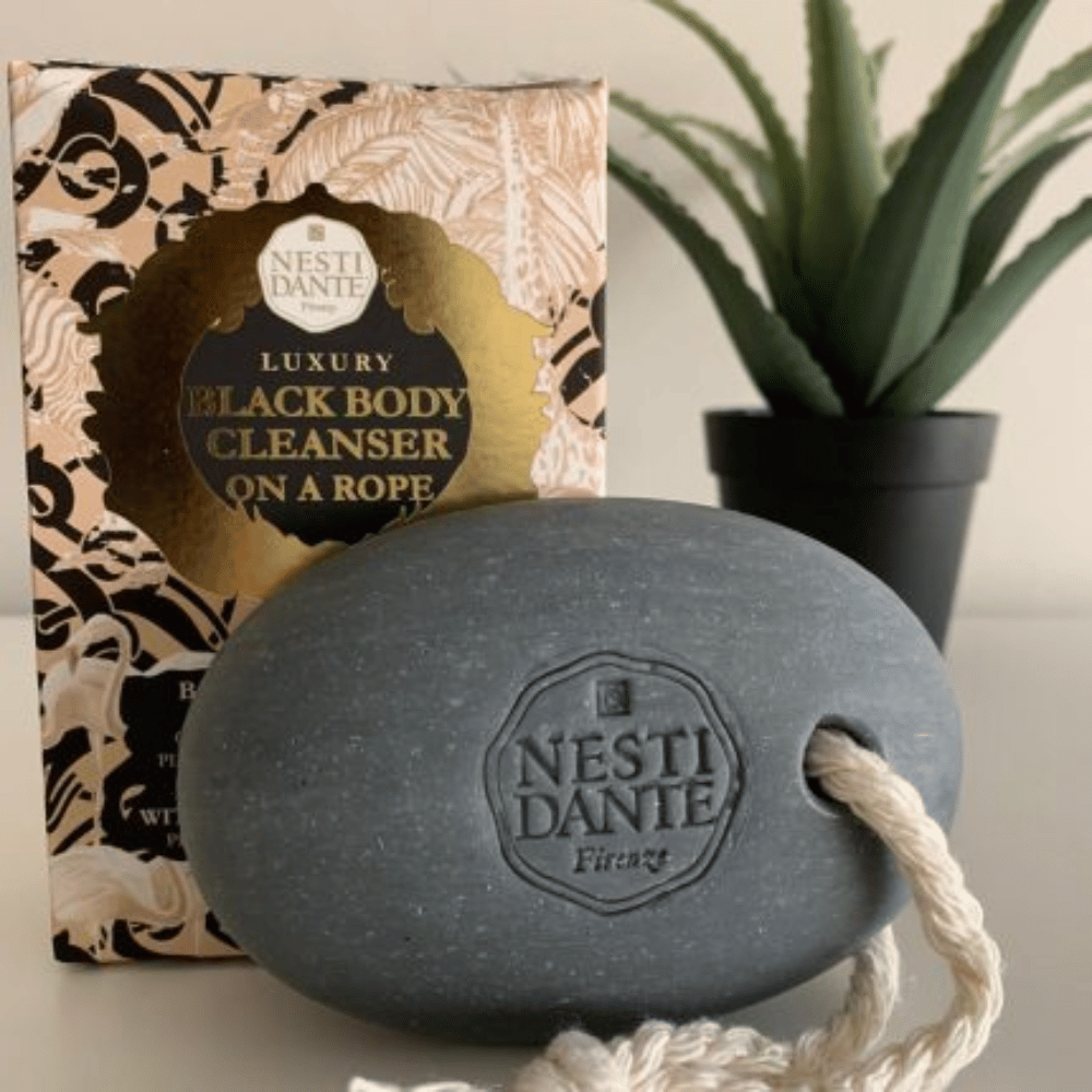Nesti Dante Luxury Black Body Cleanser On A Rope 150g- Lillys Pharmacy and Health Store