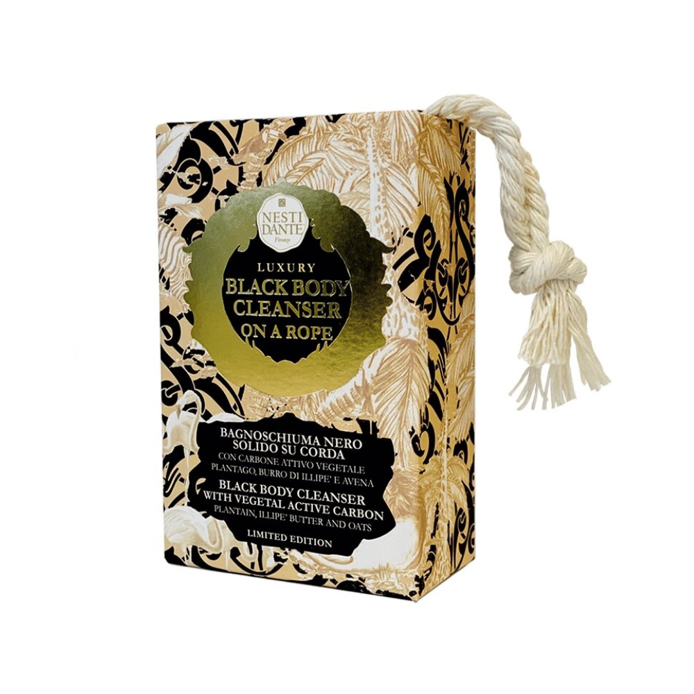 Nesti Dante Luxury Black Body Cleanser On A Rope 150g- Lillys Pharmacy and Health Store