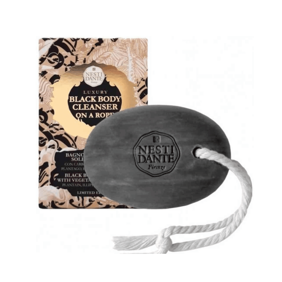 Nesti Dante Luxury Black Body Cleanser On A Rope 150g- Lillys Pharmacy and Health Store