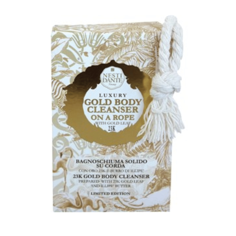 Nesti Dante Luxury Gold Body Cleanser On A Rope 150g- Lillys Pharmacy and Health Store