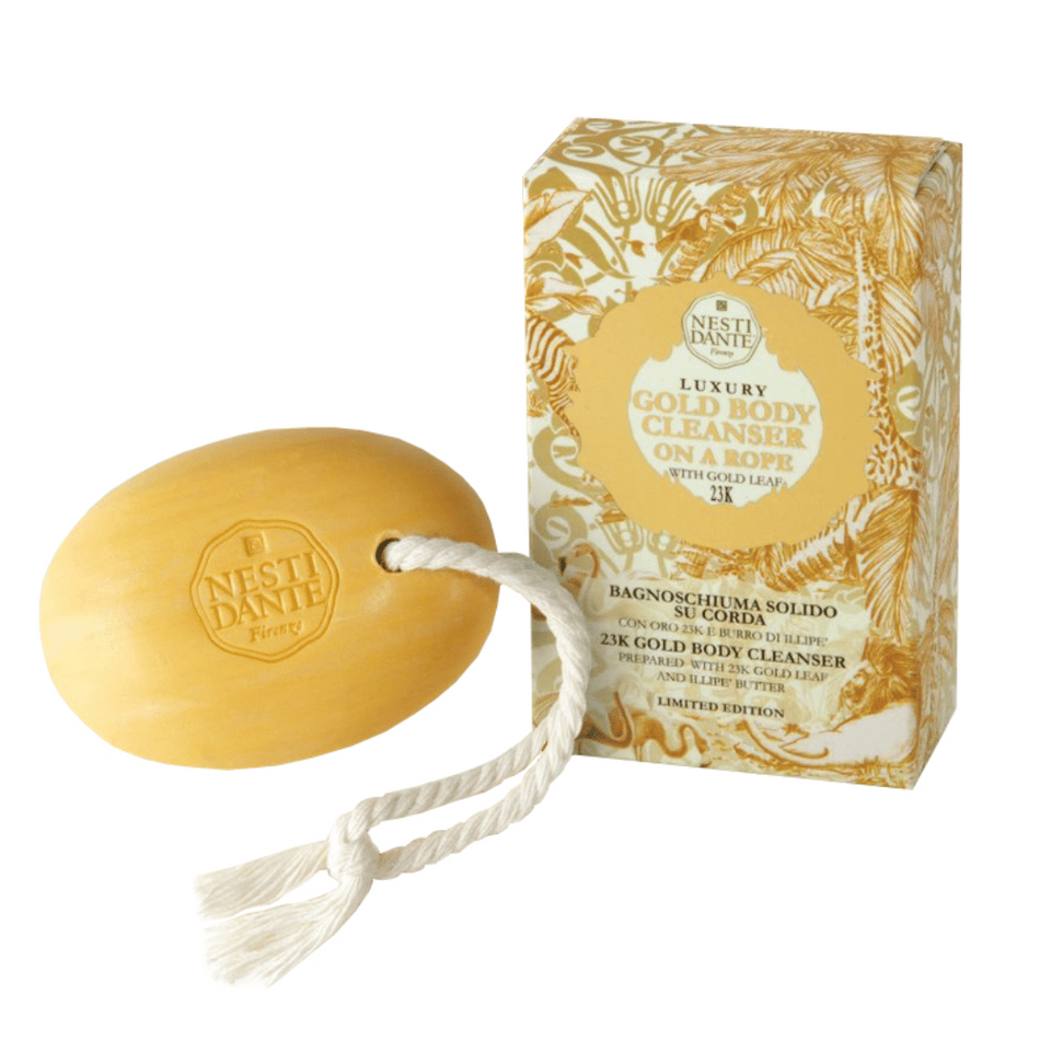 Nesti Dante Luxury Gold Body Cleanser On A Rope 150g- Lillys Pharmacy and Health Store
