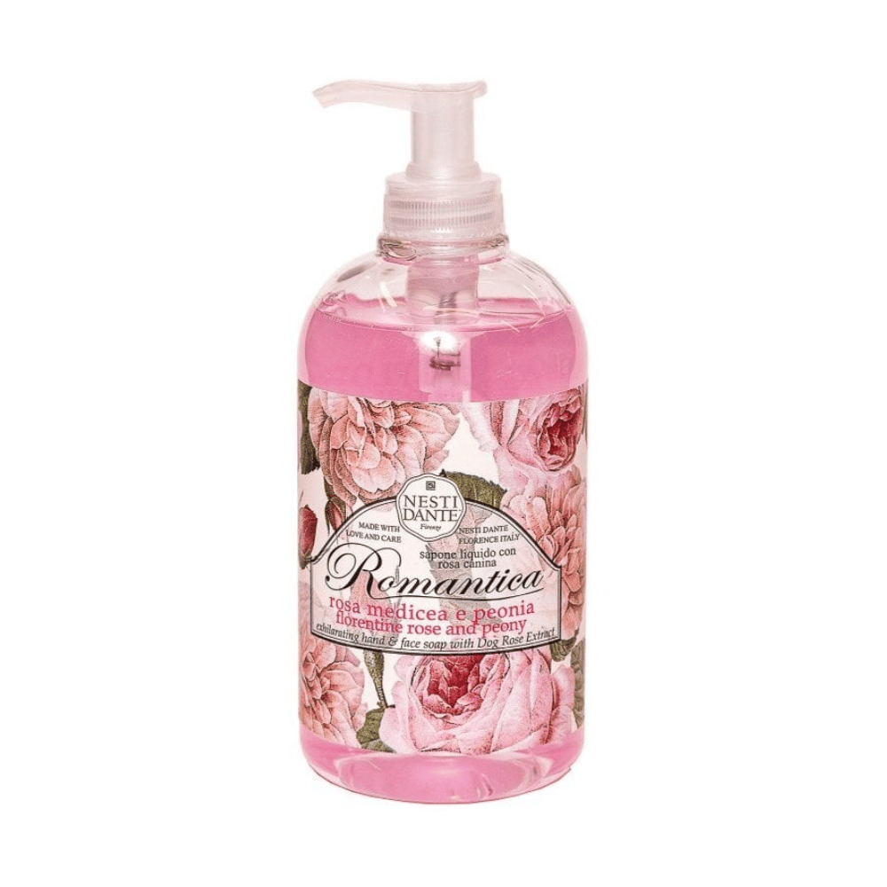 Nesti Dante Romantica Florentine Rose & Peony Liquid Soap 500ml- Lillys Pharmacy and Health Store