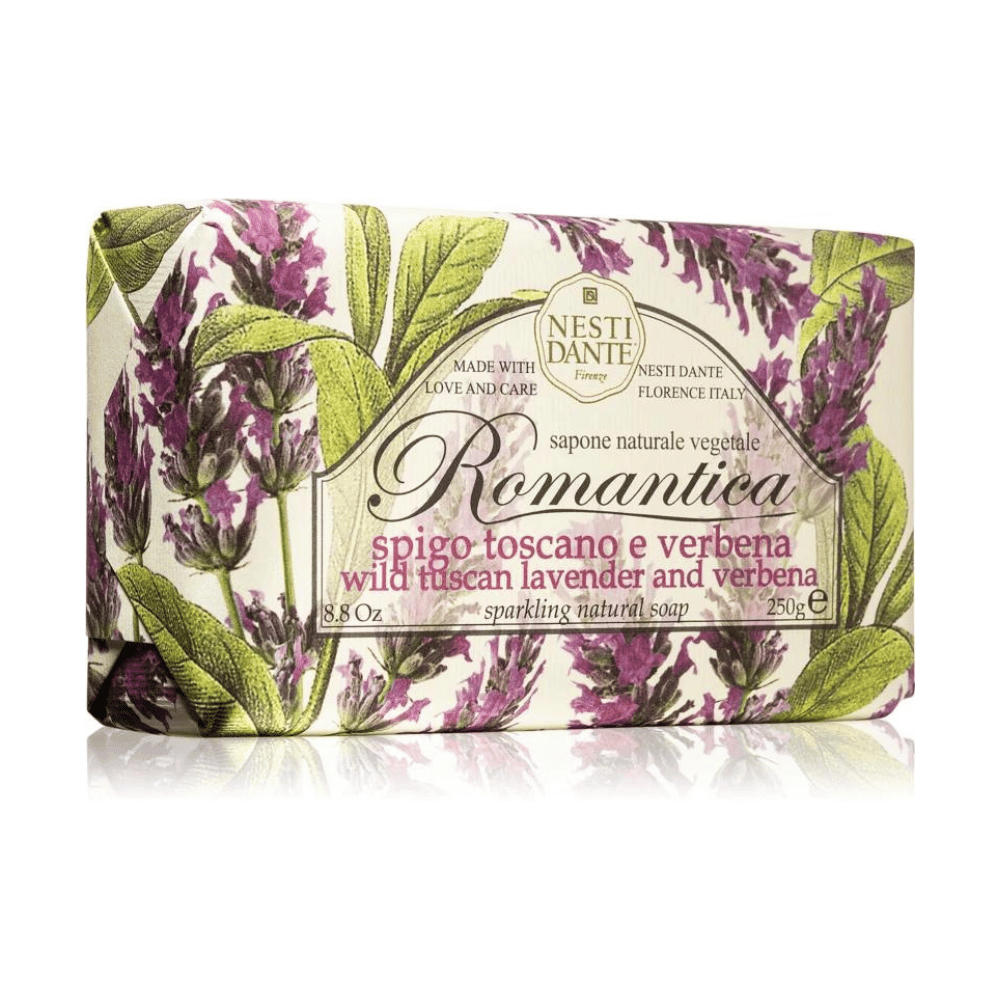 Nesti Dante Romantica Wild Tuscan Lavender & Verbena Soap 250g- Lillys Pharmacy and Health Store