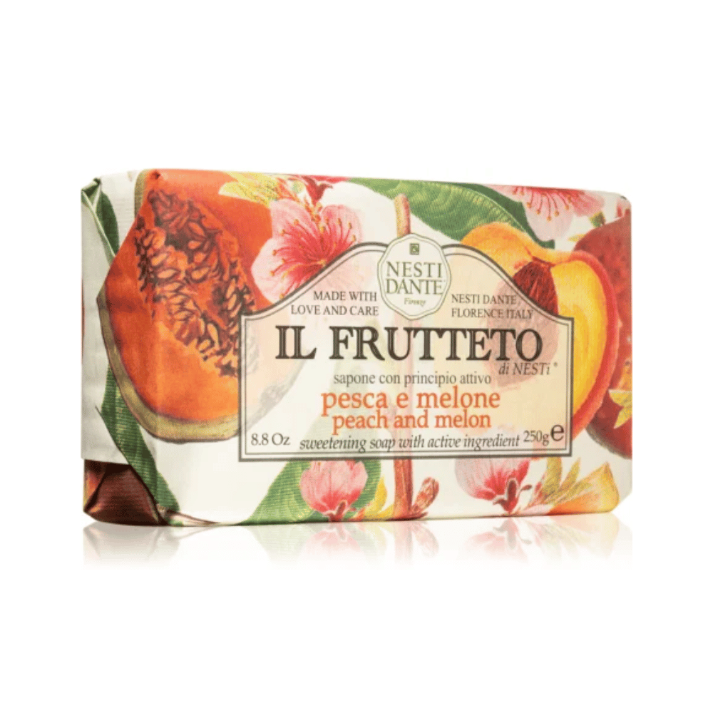 Nesti Dante Soap Il Frutteto Peach & Melon Soap 250g- Lillys Pharmacy and Health Store