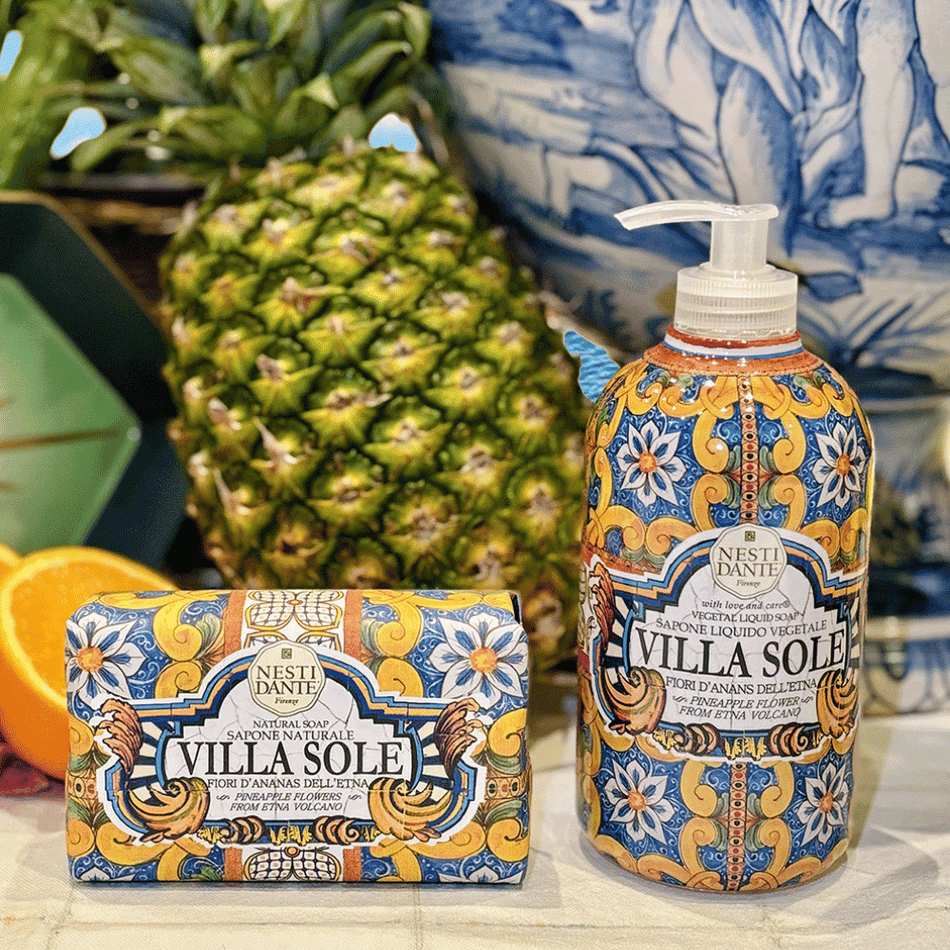 Nesti Dante Villa Sole (Fiori D´Ananas Dell´Etna) Pineapple Flowers of Etna Liquid Soap 500ml- Lillys Pharmacy and Health Store