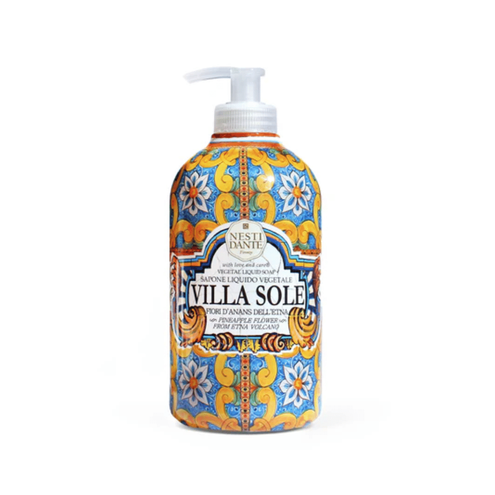 Nesti Dante Villa Sole (Fiori D´Ananas Dell´Etna) Pineapple Flowers of Etna Liquid Soap 500ml- Lillys Pharmacy and Health Store