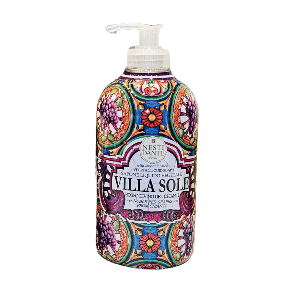 Nesti Dante Villa Sole Rosso Divino Liquid Soap 500ml- Lillys Pharmacy and Health Store