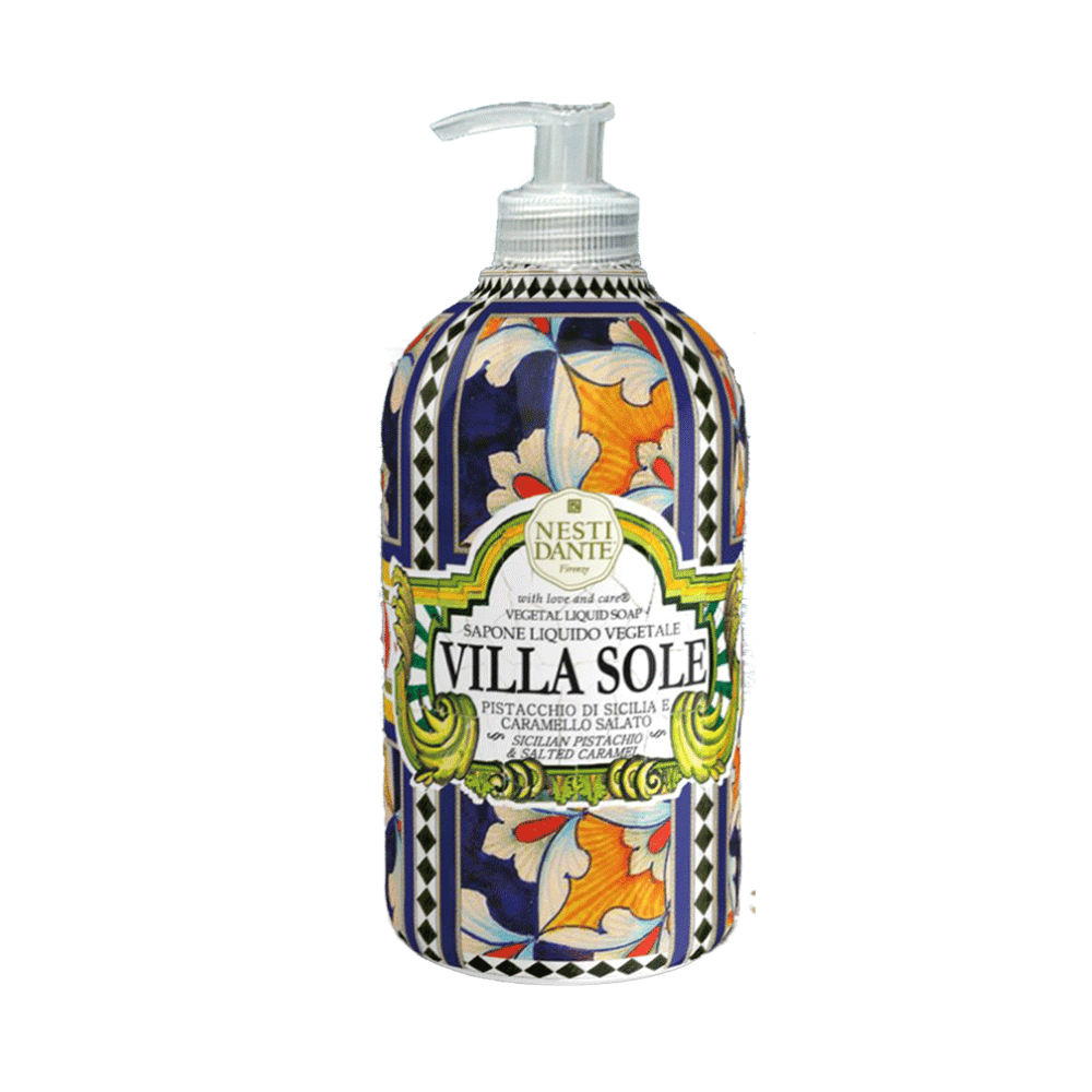 Nesti Dante Villa Sole Sicilian Pistachio and Salted Caramel Liquid Soap 500ml- Lillys Pharmacy and Health Store