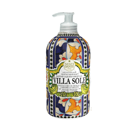 Nesti Dante Villa Sole Sicilian Pistachio and Salted Caramel Liquid Soap 500ml- Lillys Pharmacy and Health Store