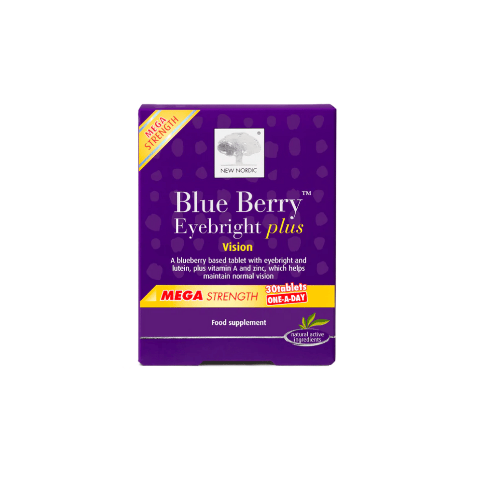 New Nordic Blue Berry Eyebright Plus Mega Strength 30 Tablets- Lillys Pharmacy and Health Store