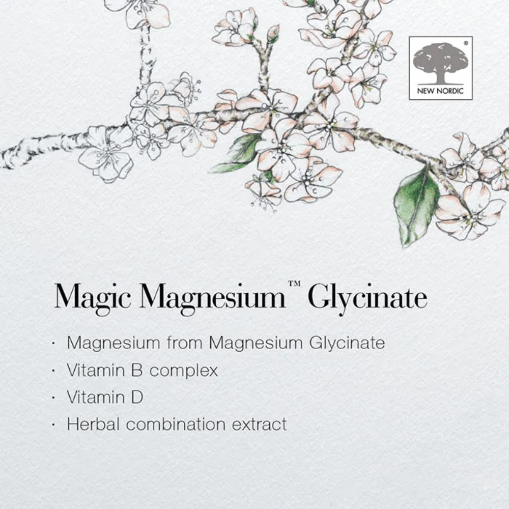 New Nordic Magic Magnesium Glycinate 60 tablets- Lillys Pharmacy and Health Store
