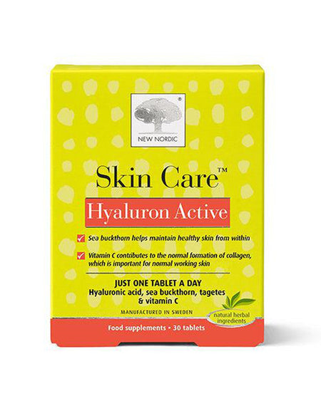 New Nordic Skin Care Hyaluron Active 30 Tablets- Lillys Pharmacy and Health Store