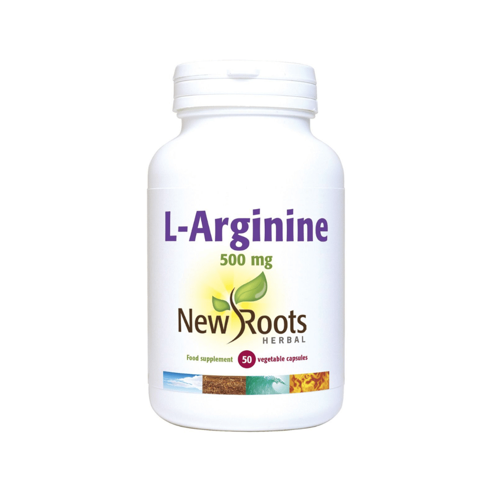 New Roots L-Arginine 500 mg 50caps- Lillys Pharmacy and Health Store