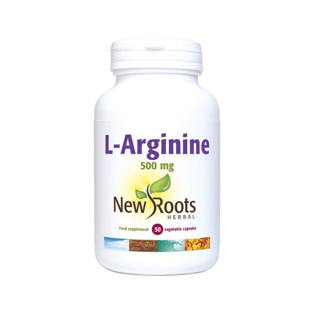 New Roots L-Arginine 500 mg 50caps- Lillys Pharmacy and Health Store