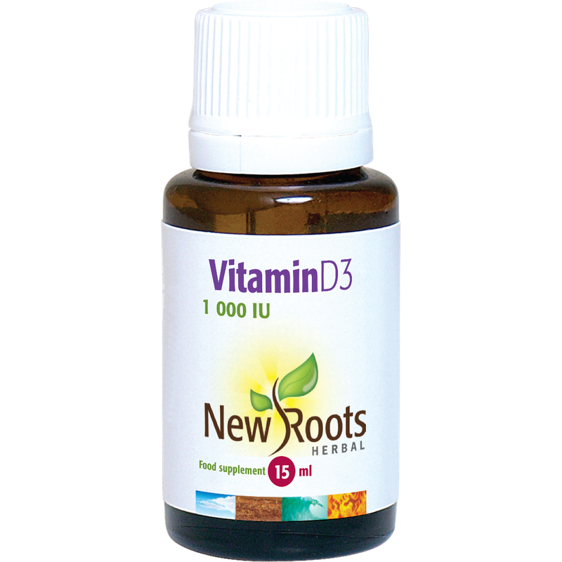 New Roots Vitamin D3 1.000 IU liquid15 ml- Lillys Pharmacy and Health Store
