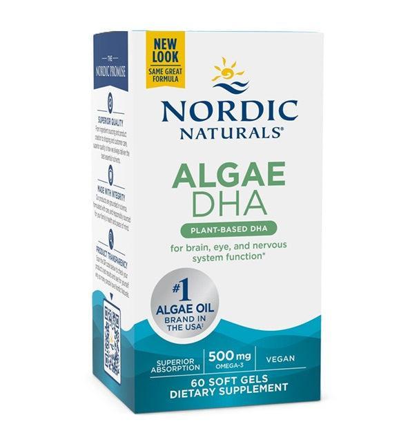 Nordic Naturals Algae DHA, 500mg 60 softgels- Lillys Pharmacy and Health Store
