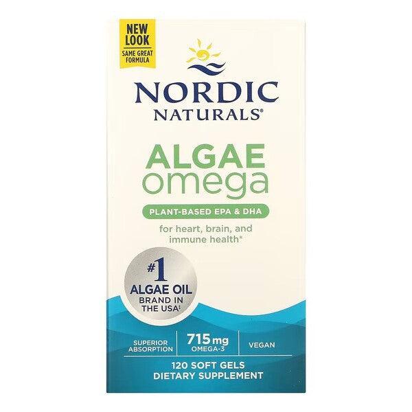 Nordic Naturals Algae Omega, 715mg Omega 3 120 softgels- Lillys Pharmacy and Health Store