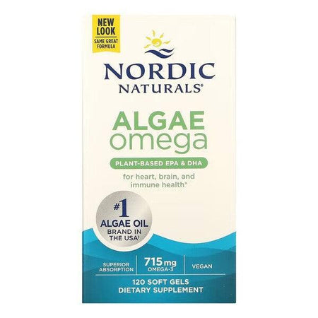 Nordic Naturals Algae Omega, 715mg Omega 3 120 softgels- Lillys Pharmacy and Health Store