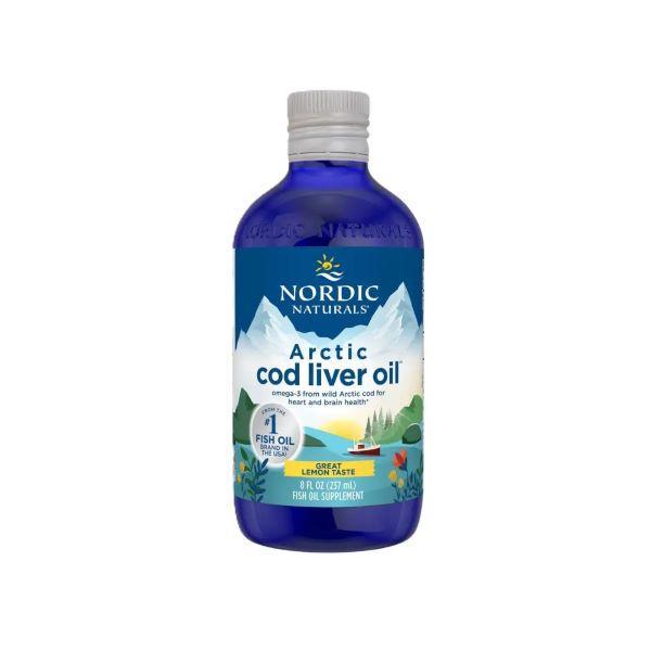 Nordic Naturals Arctic Cod Liver Oil, 1060mg Lemon 237 ml- Lillys Pharmacy and Health Store