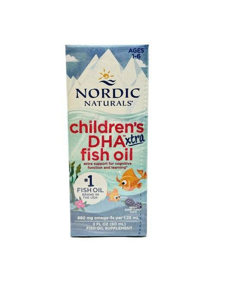 Nordic Naturals Children's DHA Xtra Fish Oil, 880mg Berry Punch 60 ml- Lillys Pharmacy and Health Store
