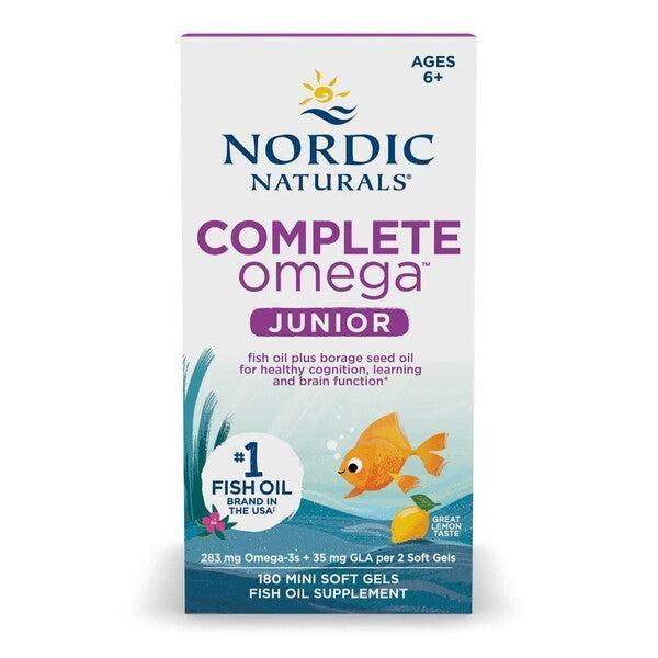 Nordic Naturals Complete Omega Junior, 283mg Lemon 180 mini softgels- Lillys Pharmacy and Health Store
