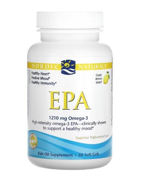 Nordic Naturals EPA, 1210mg Lemon 60 softgels- Lillys Pharmacy and Health Store