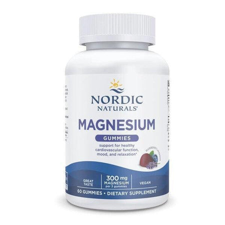Nordic Naturals Magnesium Gummies, Blueberry Lavender 60 gummies- Lillys Pharmacy and Health Store