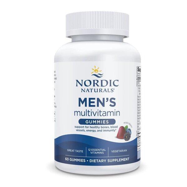 Nordic Naturals Men's Multivitamin Gummies, Mixed Berry 60 gummies- Lillys Pharmacy and Health Store