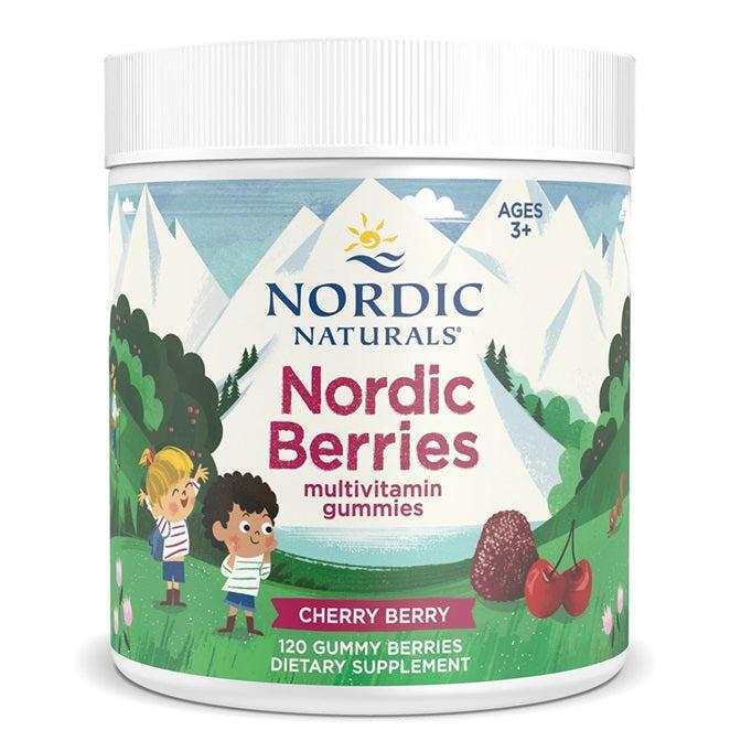 Nordic Naturals Nordic Berries Multivitamin, Cherry Berry 120 gummy berries- Lillys Pharmacy and Health Store