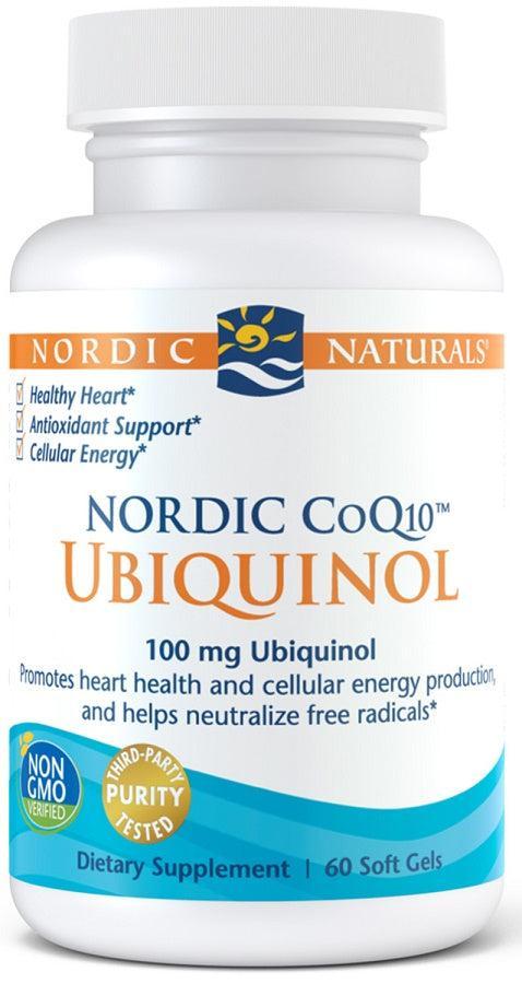 Nordic Naturals Nordic CoQ10 Ubiquinol, 100mg 60 softgels- Lillys Pharmacy and Health Store